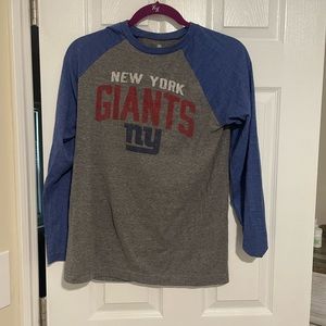 NY giants 3/4 sleeve tee